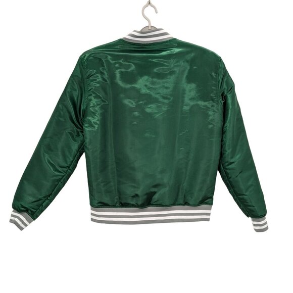 Attack on Titan Varsity Bomber Jacket Unisex Size S Scout Regiment Snap On Anime - Picture 2 of 13